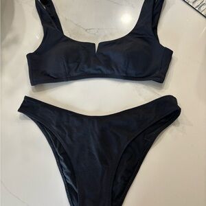 Lululemon Athletica Black Bikini Set Swimwear